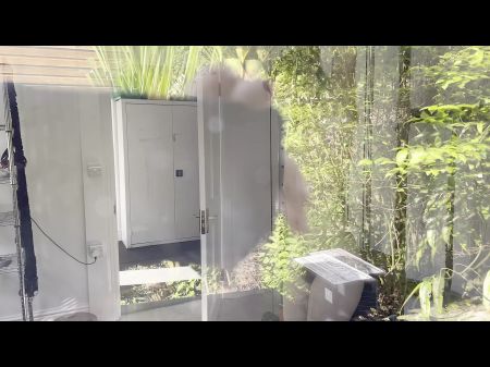 Peeping Tom Gets Caught And Legs It Down The Garden Path