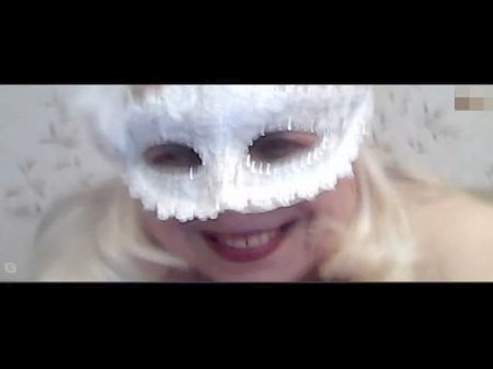 Russian White Haired On Skype