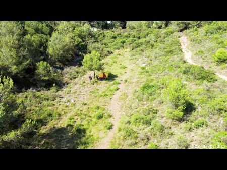 Drone Accidentally Catches A Youthfull Couple Drilling Outside