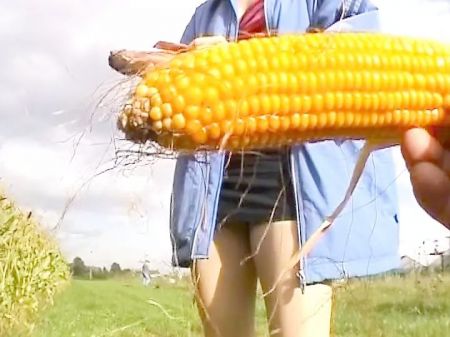 Magnificent German Doll Plunging A Corn In Her Raw Fuckholes