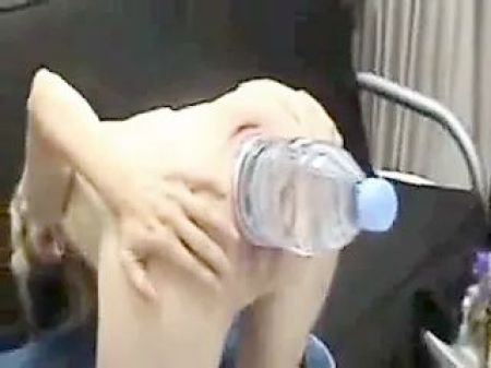 Gigantic Plastic Water Bottle Spreads Out Her Poon