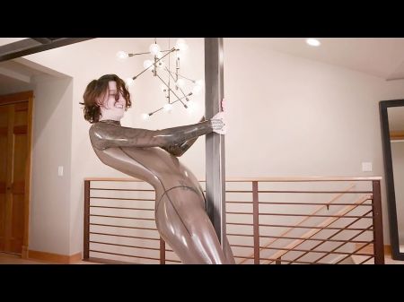 Latex Catsuit In Smokey Semitransparent Pummeling