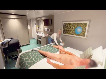 I Call The Chick At The Motel Reception So She Can Bring Me A Soda Up To My Room And She Helps Me Accomplish My Cum By Tugging Off