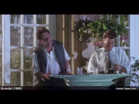 Bridget Fonda , Britt Ekland & Joanne Whalley Naked Group Hump