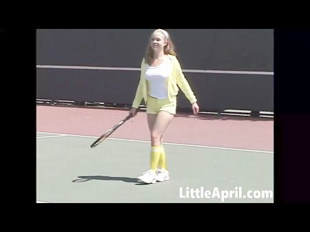 Stellar Green Female Little April Frolicking Tennis