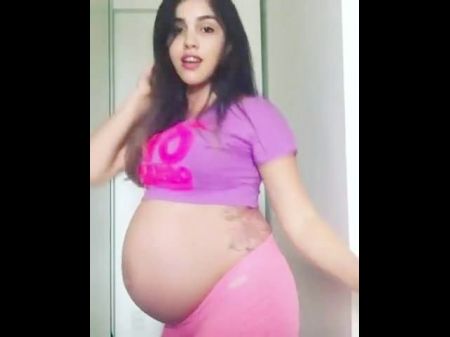 Wonderful Preggo Mexican With Wide Thighs Dancing Wonderful