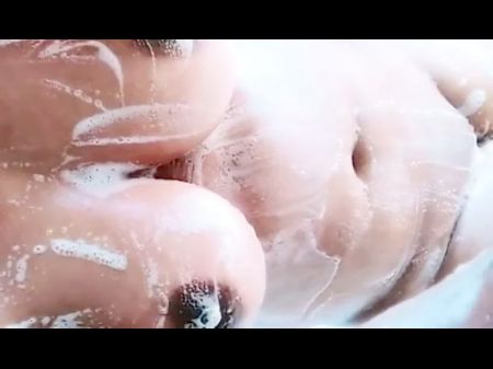 Taking A Tub Selfie And Frolicking With Bra-stuffers For Lover