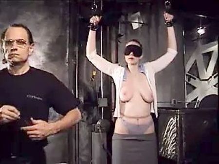 Gigantic Boobs Ultra-cutie Catherine Roped And Blinded For Her Tutors Enjoyment