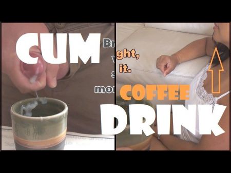 Magnificent Teen Gulps Coffee With Cum