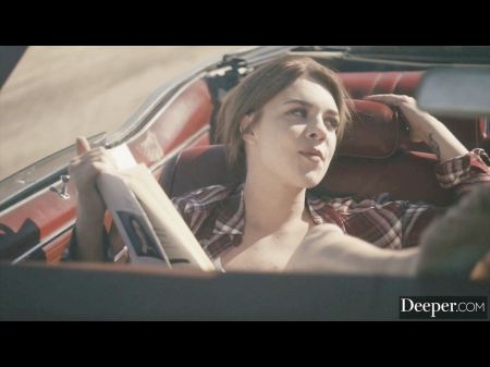 Seth & Gabbie Smash On Car Bondage Mask While Her Beau Sleeps