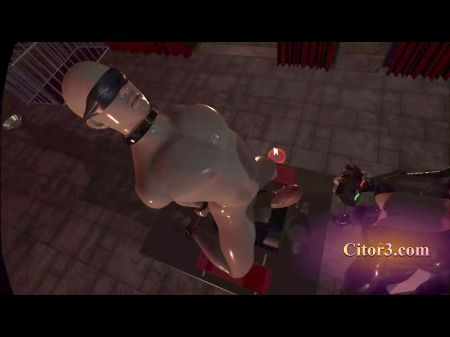 Citor3 Three Dimensional Vr Game Recording Sfm Latex Huge Boobs Paramour Milks Slave On Sybian Saddle With Lots Of Precum With Point Of View