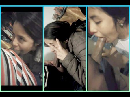 Fellate Compilation #1 Of The Most Slutty College Girl Of The Moment , Gulping Her Teacher