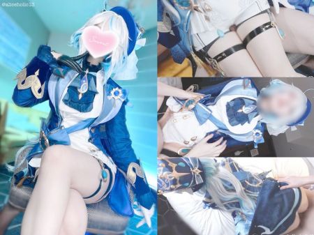 Genshin Impact Furiina Cosplaying Multiple Ejaculation Anime Porn Movie