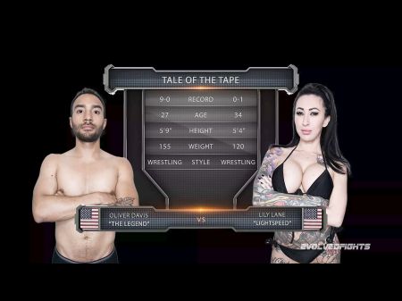 Naked Struggle As Grapples Oliver Davis And Is Plowed