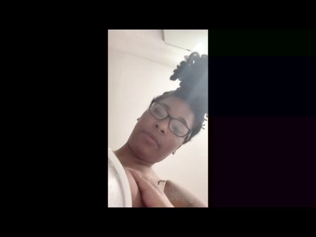 Buxomy Ebony Youtuber Fills Cup With Chocolate Milk