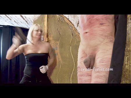 Tall Gimp Boy Whipped On Her Torso Mercilessly