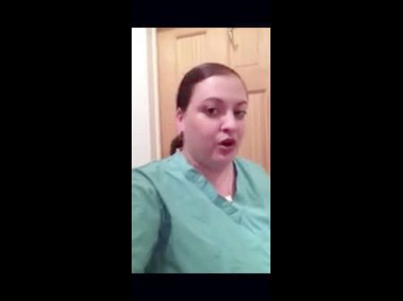 Lush Nurse Displays Her Phat Breast