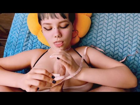 Omg ! 20 Centimeters? ! The Dame Measured The Length Of The Bone And Deep Throated