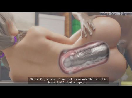 Dobermanstudio Sindy Sequence 10 Lovely Gigantic Rump Edible Meatpipe Paramour Ass Fuck Internal Cumshot Inwards Boinking With The Security Guard Rough Fuck-fest