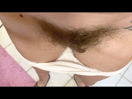 Dirty Milky Thong With Bushy Thicket
