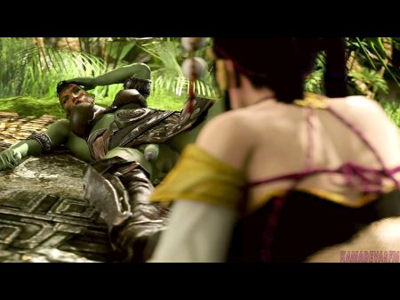 Nyotengu Getting Predominated By A Futa Orc