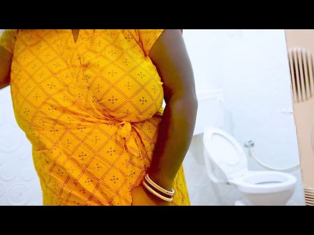 An Housewife Wait For Her Plumber To Do Work Her Toilet , And Observe From Below Utter Drilling