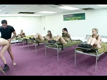 Hard-core Group Fuck At The Boot Camp