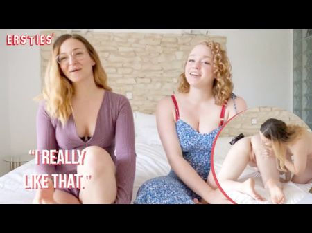 Lezzie Stunners Take Turns With A Strap On Dildo
