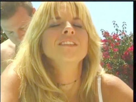 Tall And Handsome Fair Haired Gets Her Slit Slurped And Penetrated Poolside