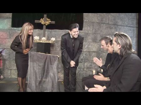 Jasmine Black And Stacey Saran Get Boinked By Priests In The
