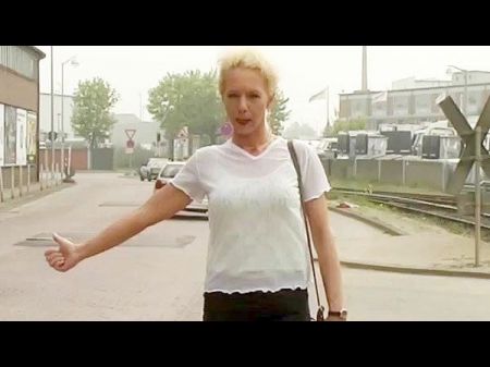 German Cougar Picked Up For Fierce Backseat Triple Sex Pound
