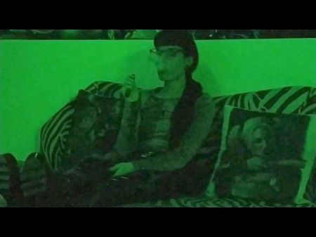 Splendid Punk Smoking In Mysterious Green Light Pt1 Hd