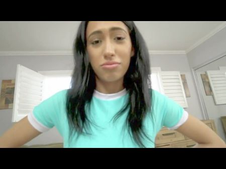 Nerdy Stretches Her Gams For Harsh Fuck-fest