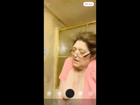 Handsome Grannie Doing Cam Show .