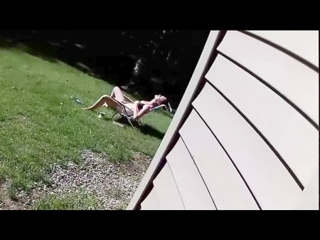 Caught Neighbor Touching Herself And She Lets Me Watch And Cum On Her