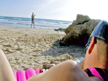 My Wife Gave Her Rump To A Stranger On The Beach During Our Summer Vacation . She Banged Him And Me Right There In Public