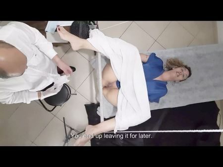 Patient Goes To The Gynecologist But Gets Mischievous And He Cums In Her .
