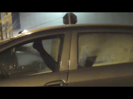 Sharing My Cockslut Wife With Stranger In Car In Front Of Voyeurs