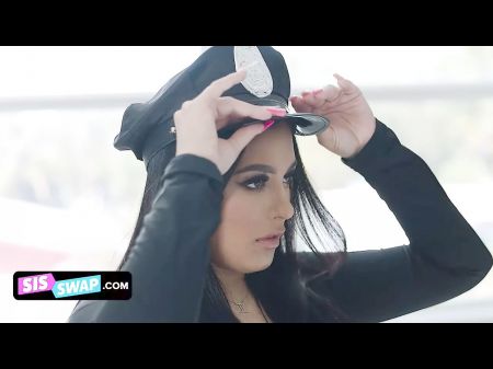 Halloween Romp With Leana Lovings And Serena Santos And Their Mischievous Stepbros