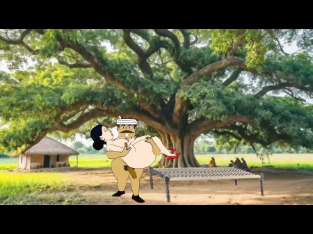 Part Trio , My Fat Rump Village Mother Torn Up Exceptionally Hard By A Labour Kundan In Khet