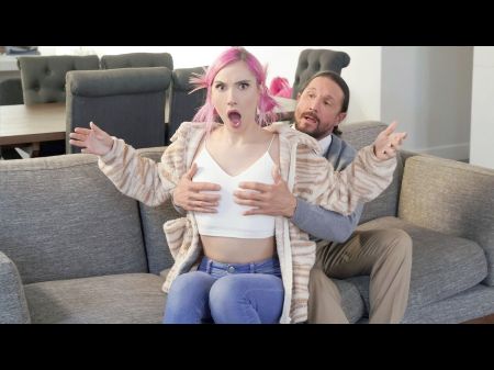 Step Granddaughter Jazmin Luv Gets Super-naughty While Step Granddad Touches Her Ideal Figure -