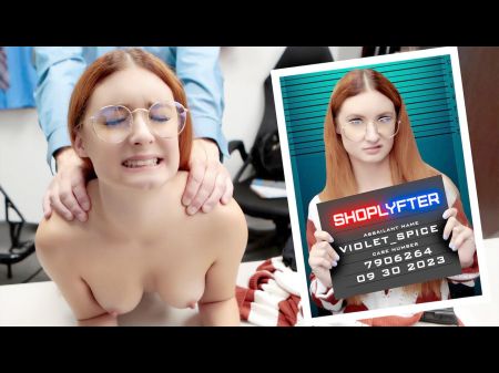 Shoplyfter - Ginger-haired Egghead Honey Shoplifts From The Wrong Store And Lp Officer Trains Her A Lesson