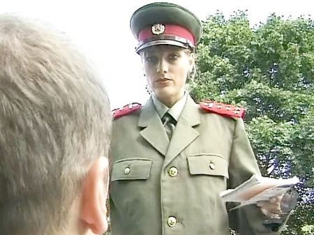 A Excellent German Babe From A Military Needs Cum Inwards Her Mouth