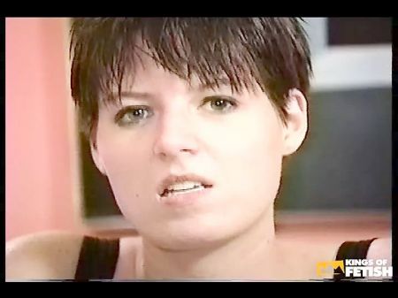 Damsel With Short Hair Gets Her Hairy Coochie Licked And Torn Up By A Fellow With Large Putz