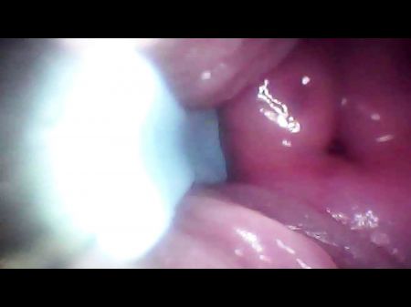 Recorded Close - Up Of A Woman