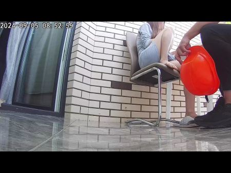 Real Cheating . Wifey Fucks With Builders For Repairing The Mansion