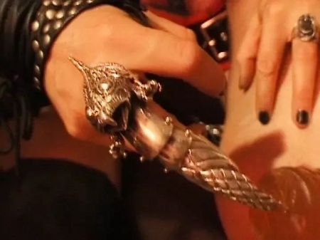 Kinyk French Dommes Sharing This Scanty Masculine Obedient In Domination & Submission Act