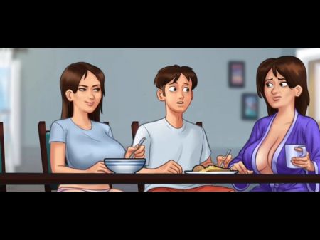 Summertime Saga #87 - Clueless Landlady Almost Caught Her Crank Tenants Fuckin