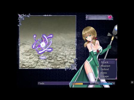 Ambrosia Hentai Game Ep1 Beautiful Nun Fights Naked Flower Gal