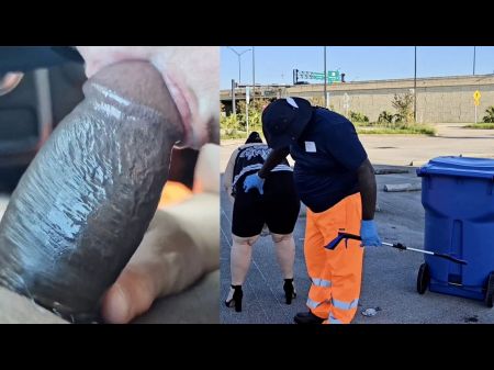 The Street Cleaner Let Me Clean His Jizz-shotgun With My Gullet And He Deep Cleaned My Cunt - Jamdown26 - Cum In Gullet , Cum Drink , Point Of View